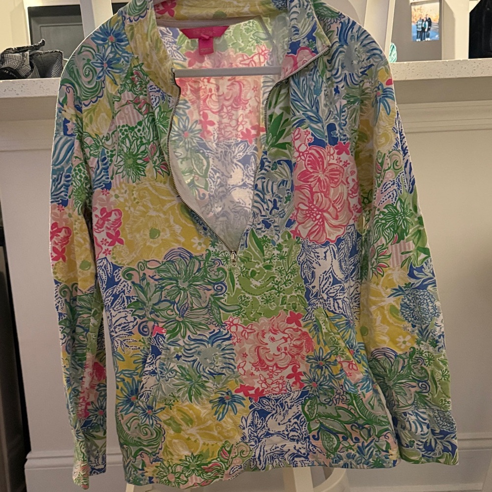 Lilly Pulitzer Pink and Yellow Floral Top